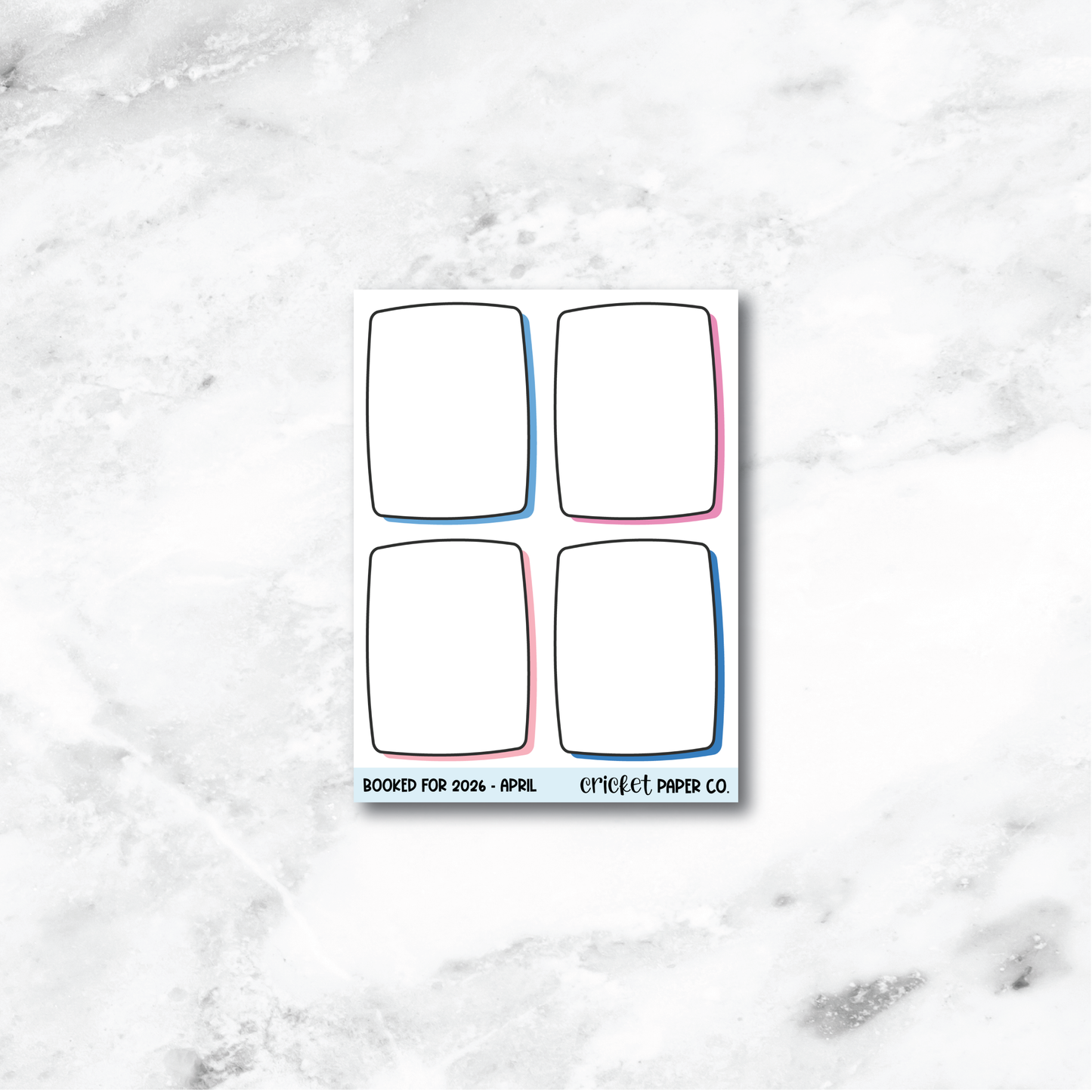 Book and Reading Journal Stickers - April