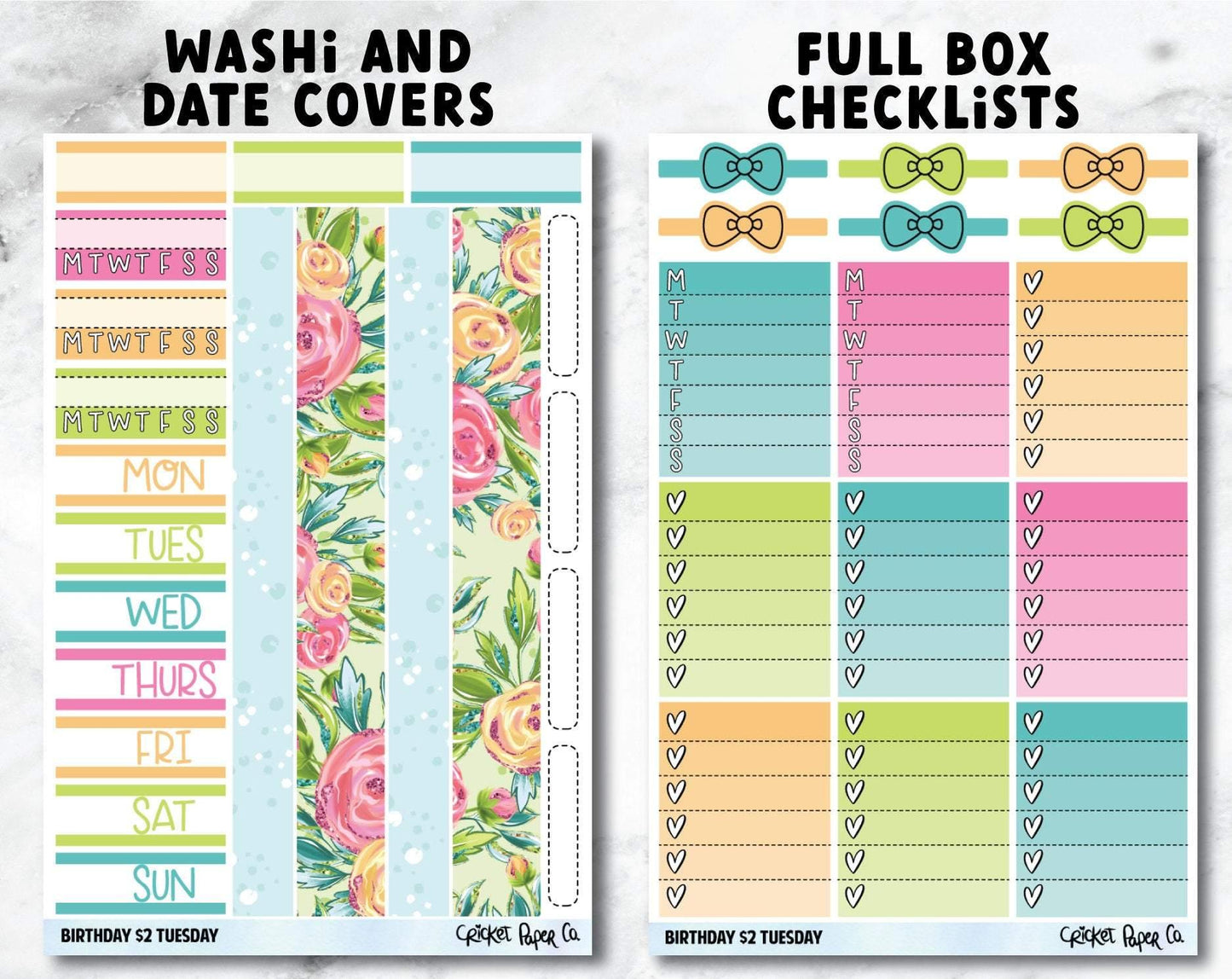 BIRTHDAY Planner Stickers - Full Kit-Cricket Paper Co.