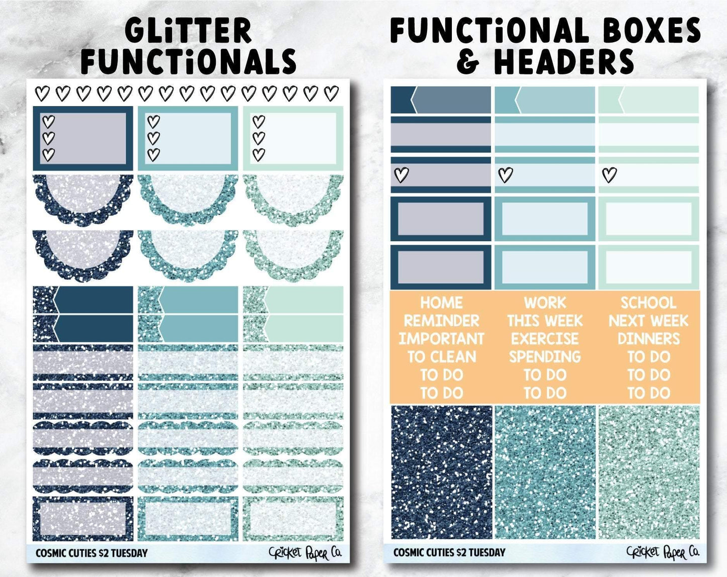 COSMIC CUTIES Planner Stickers - Full Kit-Cricket Paper Co.