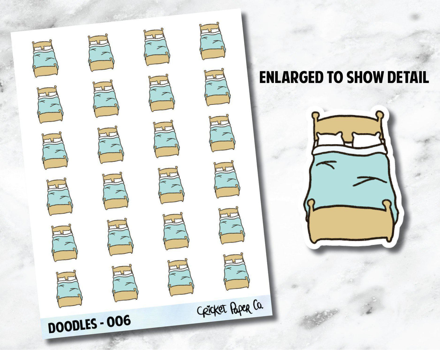 Change Bed Sheets, Laundry, Chores Hand Drawn Doodles - 006-Cricket Paper Co.