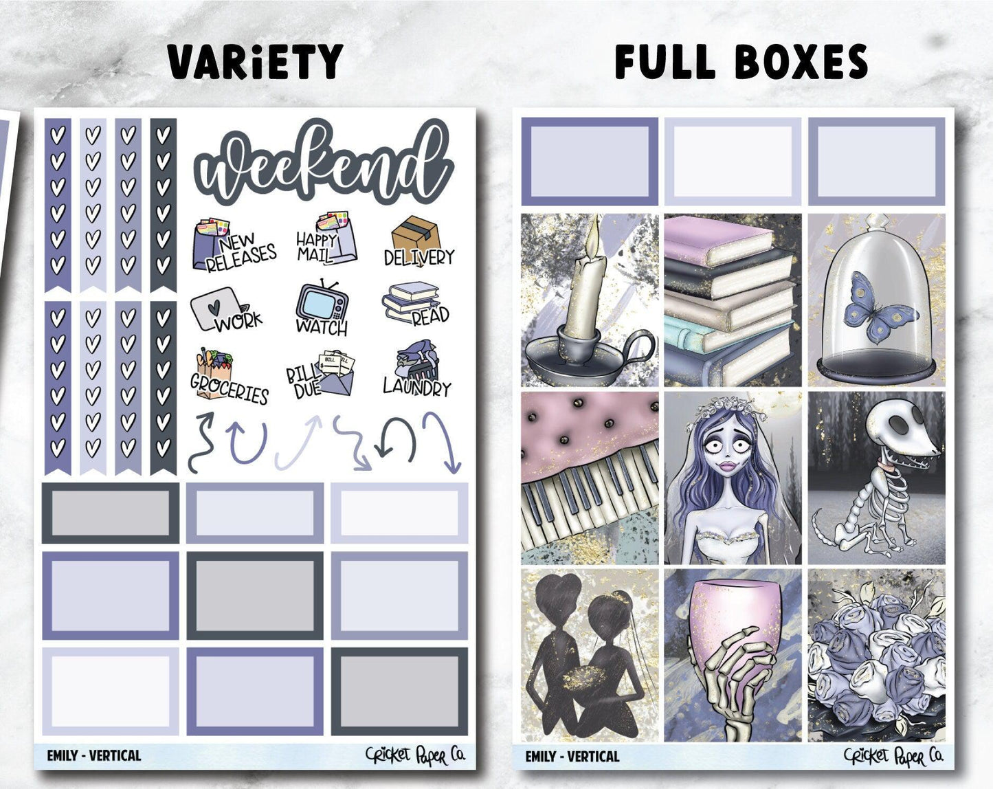 EMILY Planner Stickers - Full Kit-Cricket Paper Co.