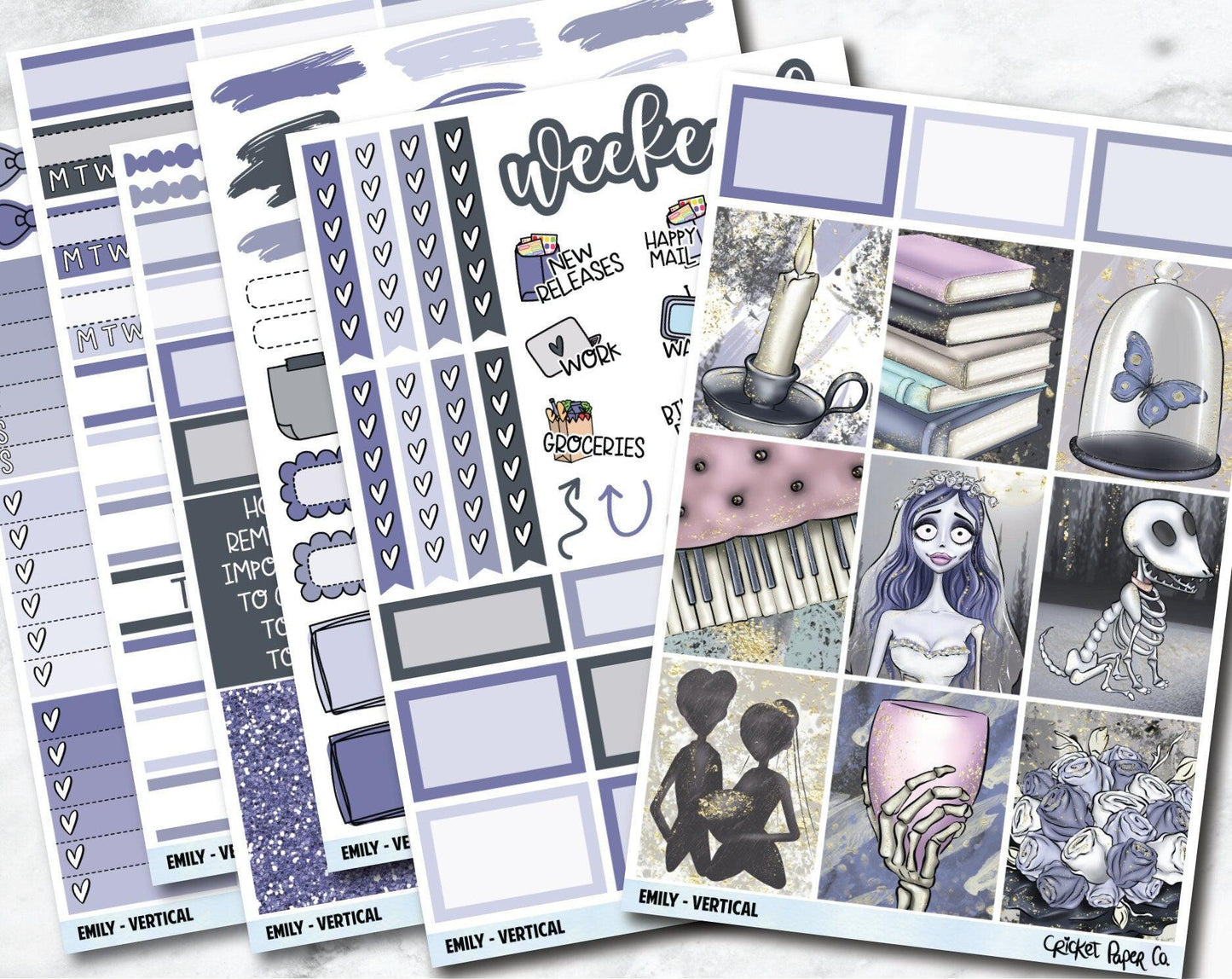 EMILY Planner Stickers - Full Kit-Cricket Paper Co.