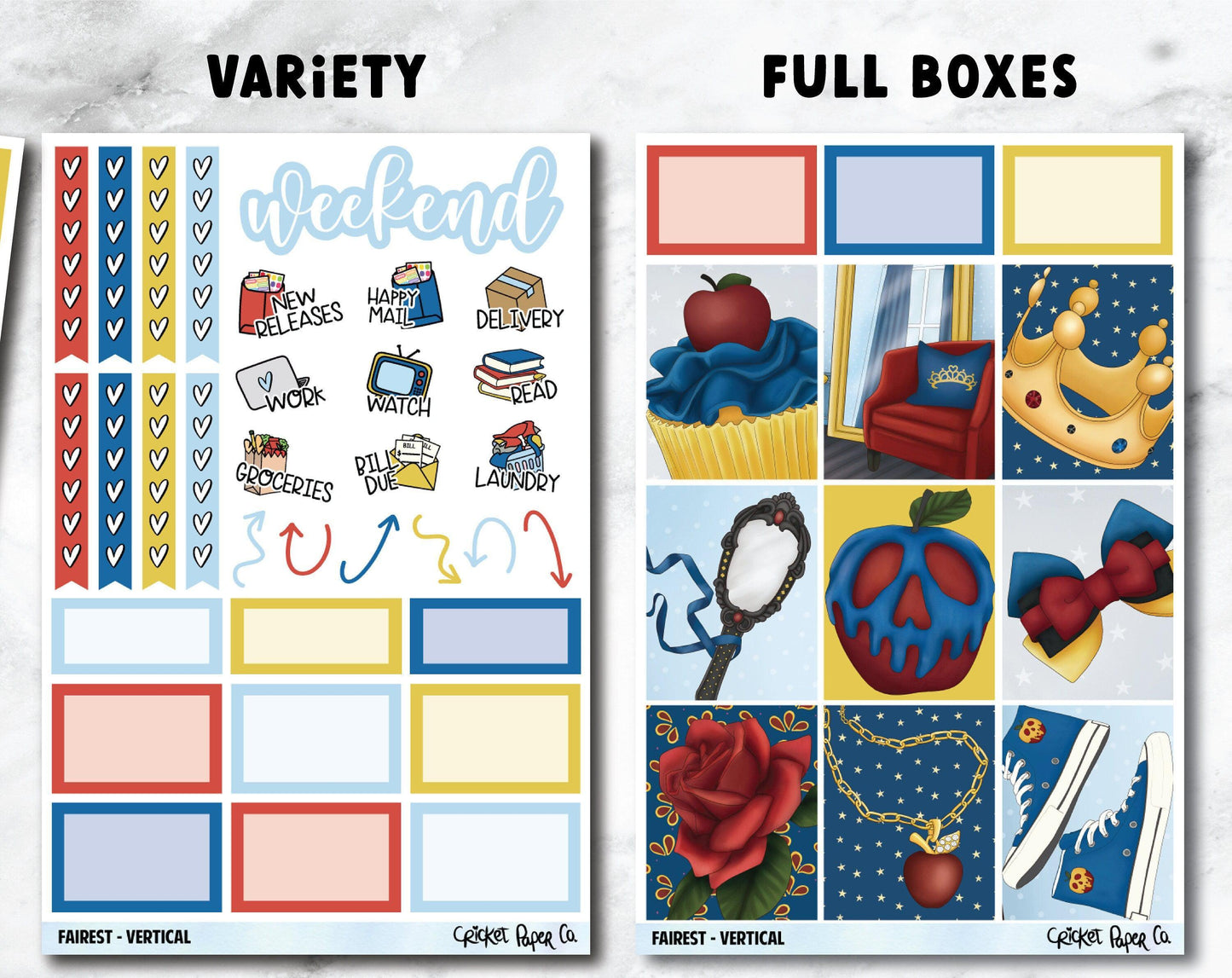 FAIREST Planner Stickers - Full Kit-Cricket Paper Co.