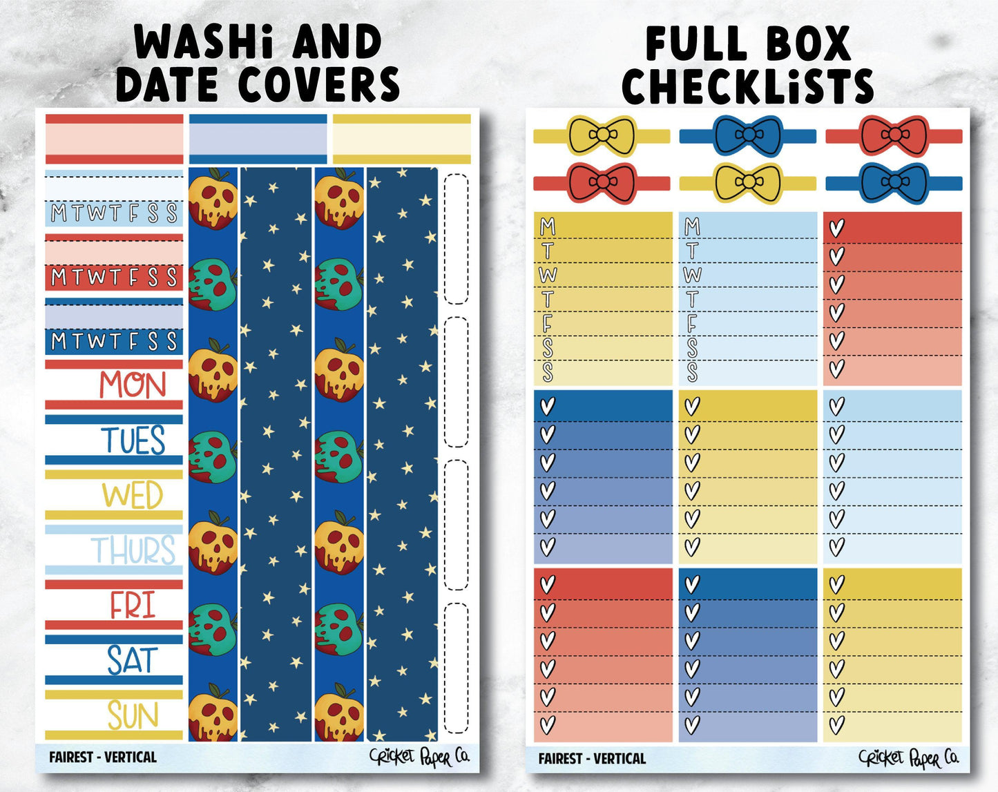 FAIREST Planner Stickers - Full Kit-Cricket Paper Co.