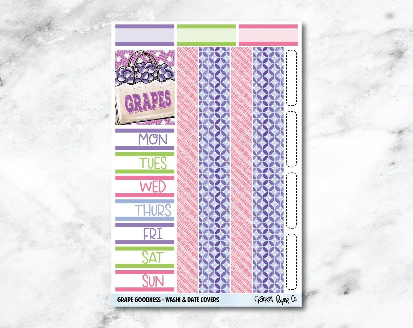 FULL KIT Planner Stickers - Grape Goodness-Cricket Paper Co.