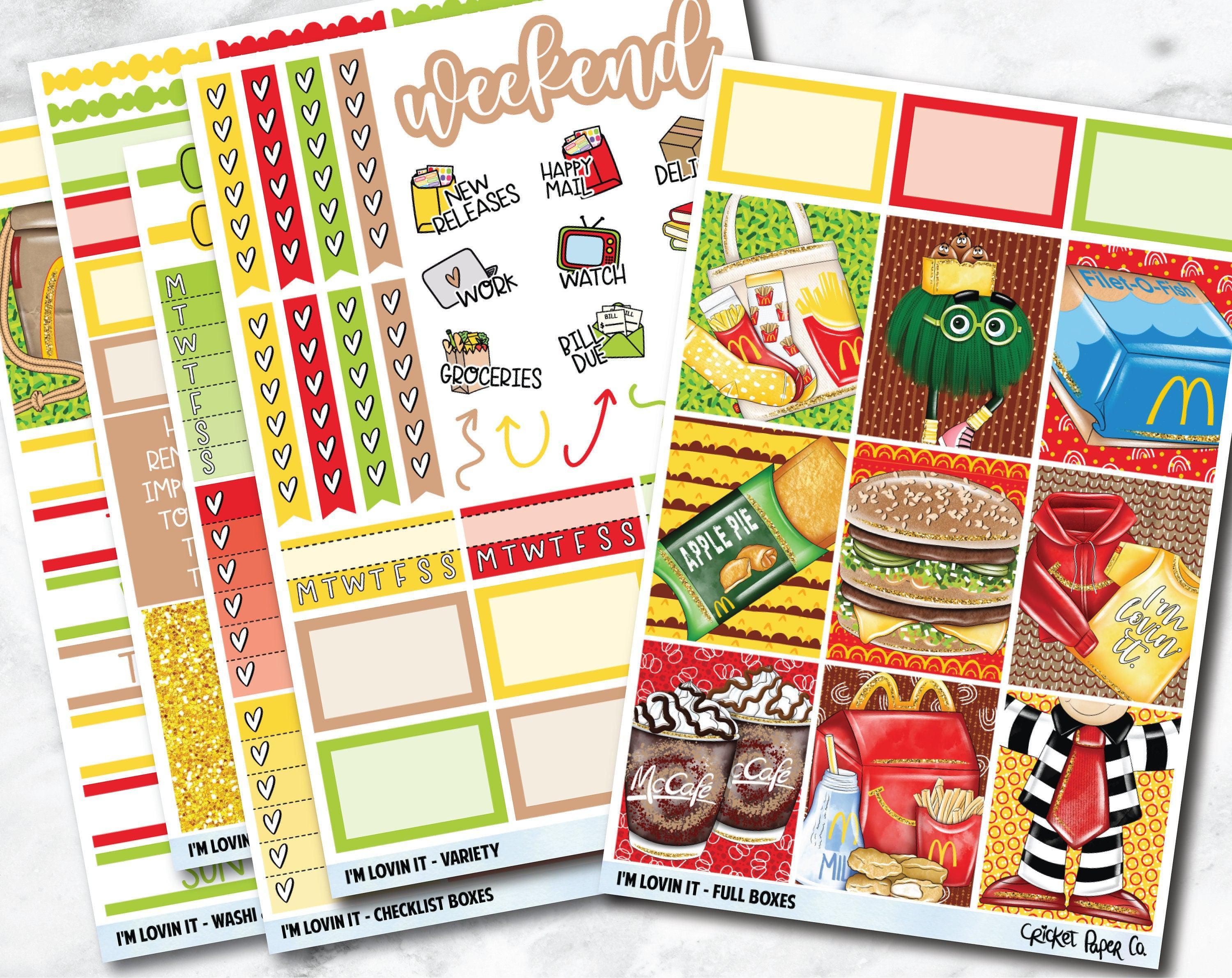 FULL KIT Planner Stickers - I'm Lovin It – Cricket Paper Co.