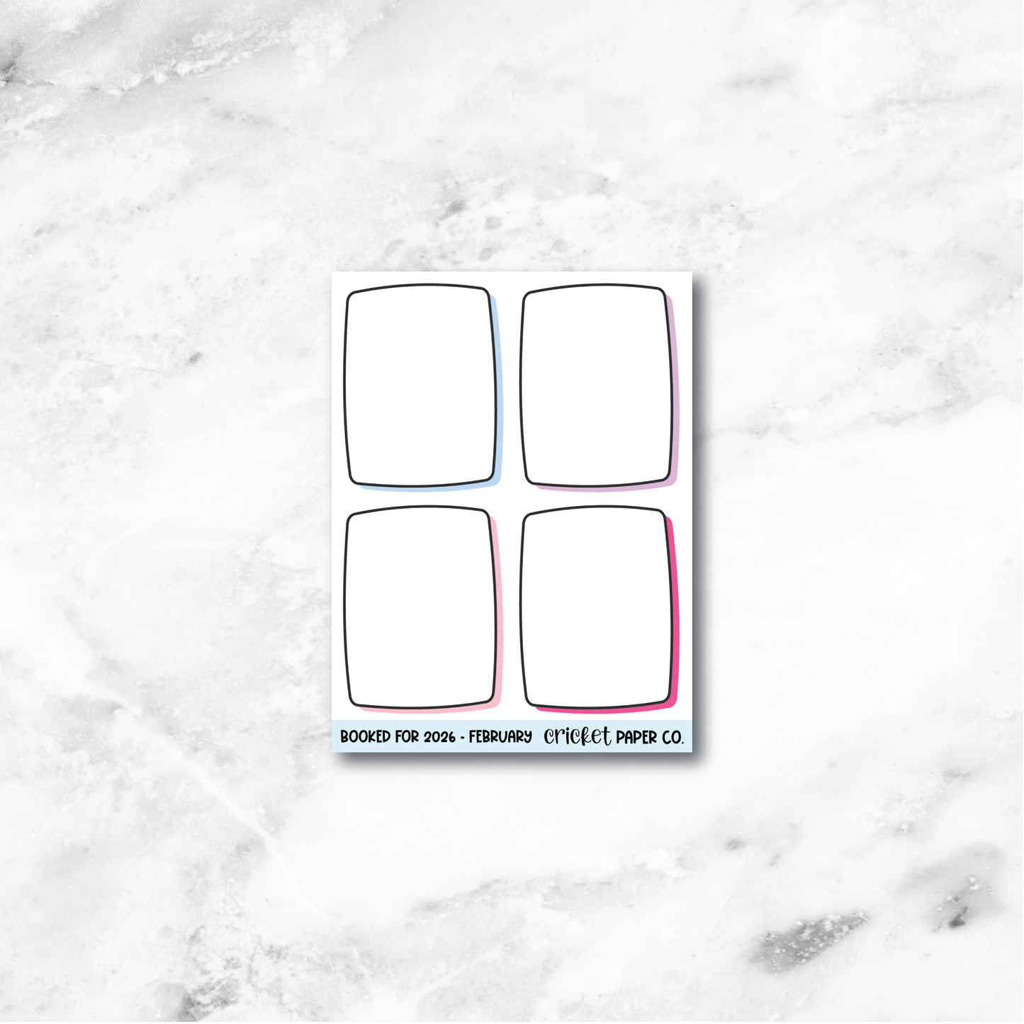 Book and Reading Journal Stickers - February