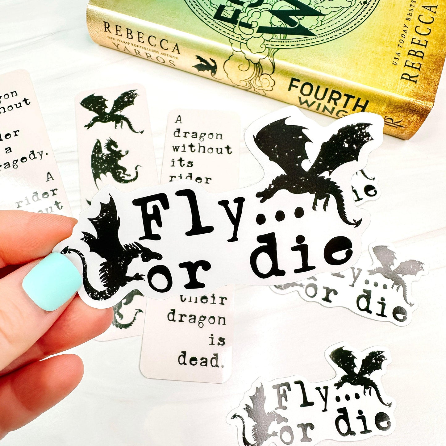 Fly...or die - Officially Licensed Fourth Wing Vinyl Sticker-Cricket Paper Co.