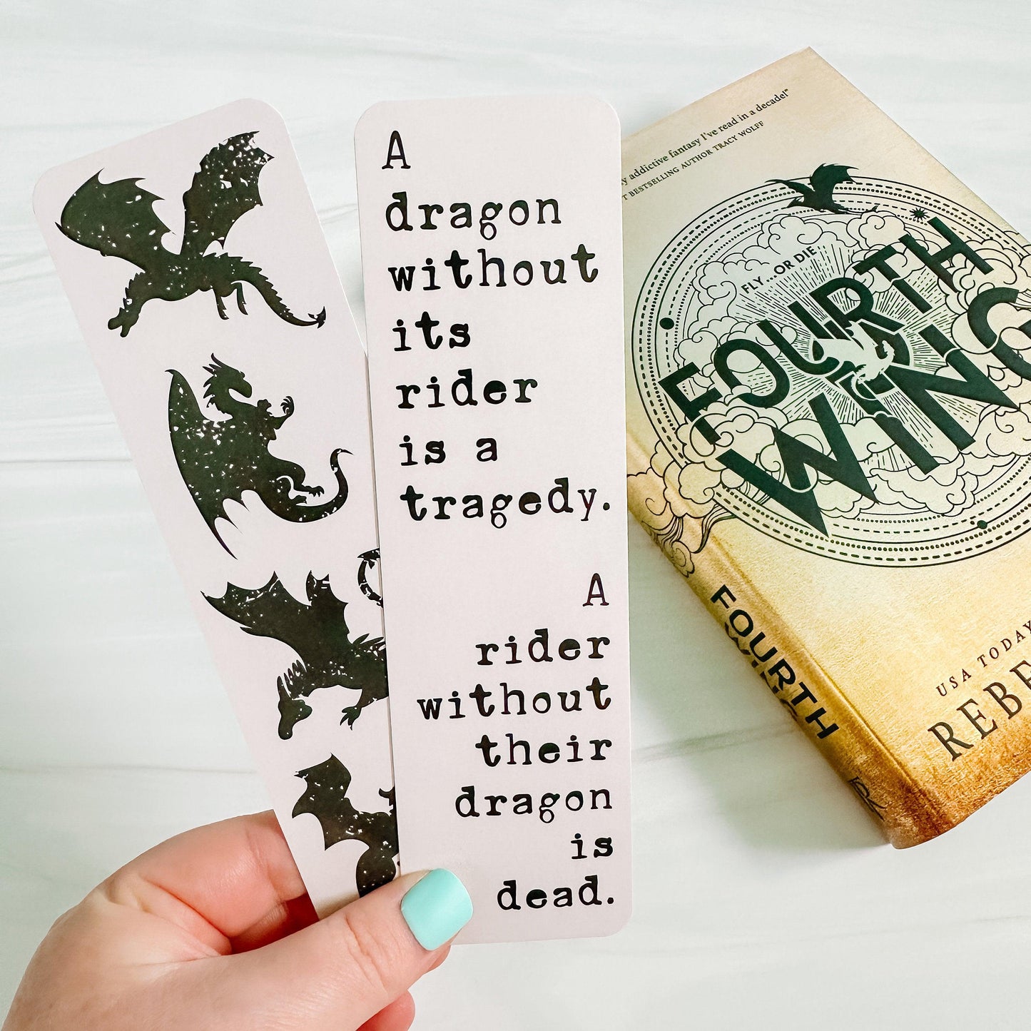 Fourth Wing Bookmarks - Officially Licensed-Cricket Paper Co.