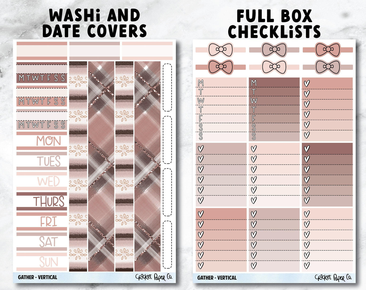 GATHER Planner Stickers - Full Kit-Cricket Paper Co.