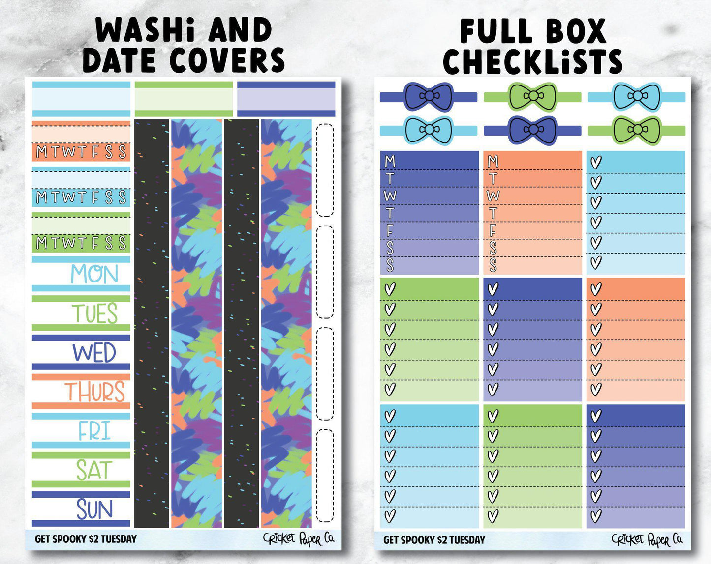 GET SPOOKY Planner Stickers - Full Kit-Cricket Paper Co.