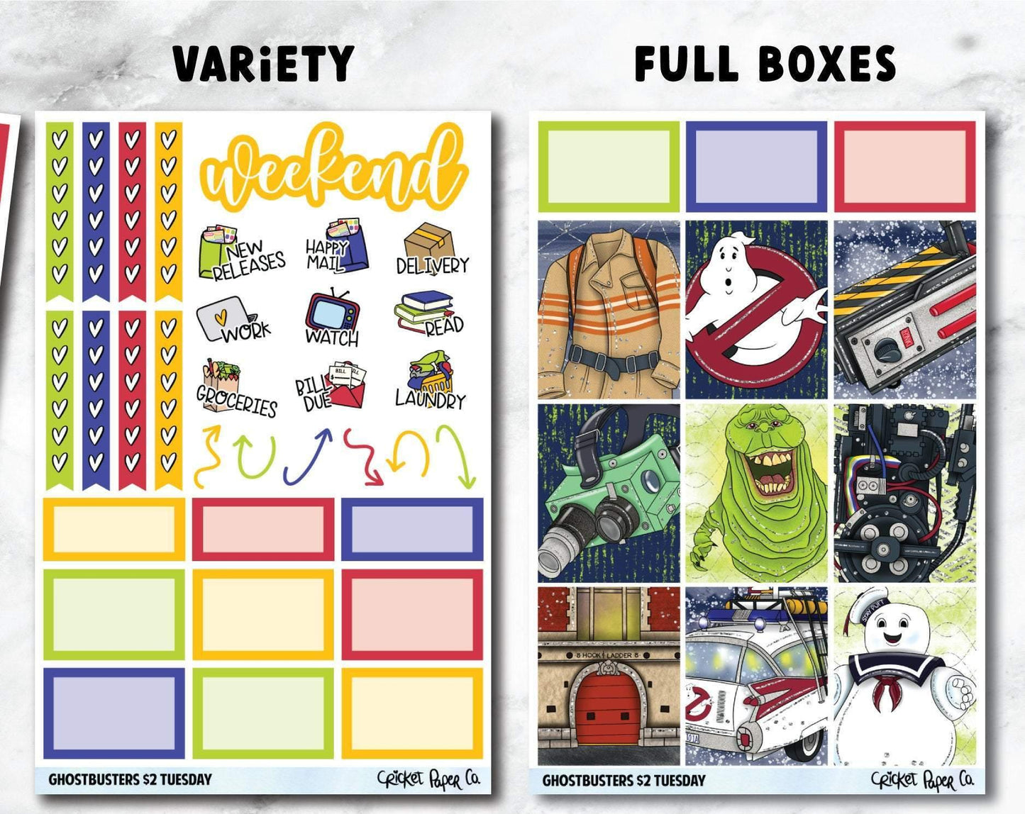 GHOSTBUSTERS Planner Stickers - Full Kit-Cricket Paper Co.
