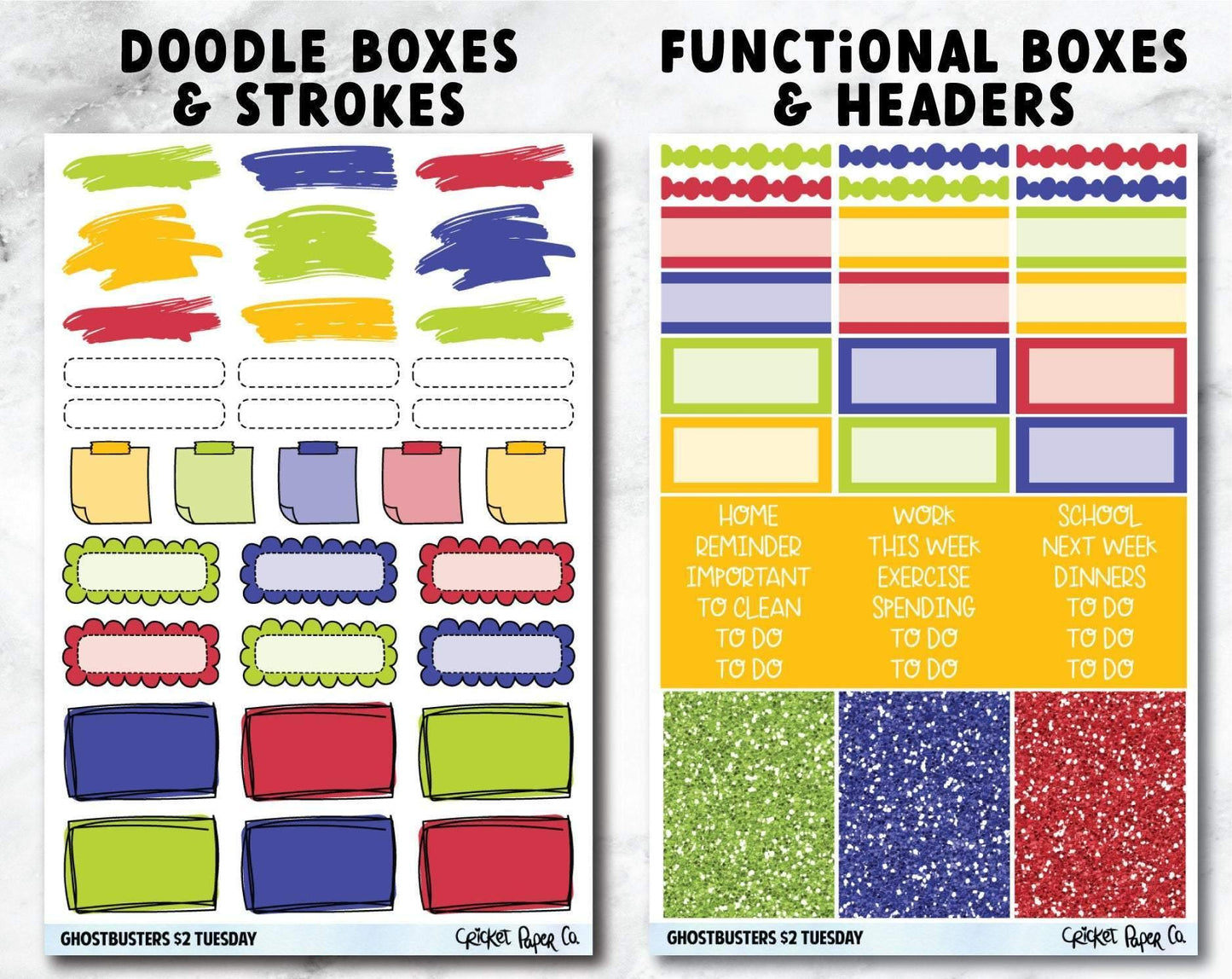 GHOSTBUSTERS Planner Stickers - Full Kit-Cricket Paper Co.