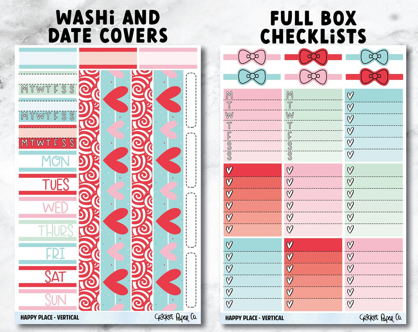 HAPPY PLACE Planner Stickers - Full Kit-Cricket Paper Co.