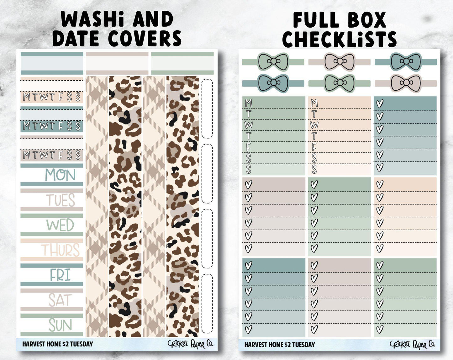 HARVEST HOME Planner Stickers - Full Kit-Cricket Paper Co.