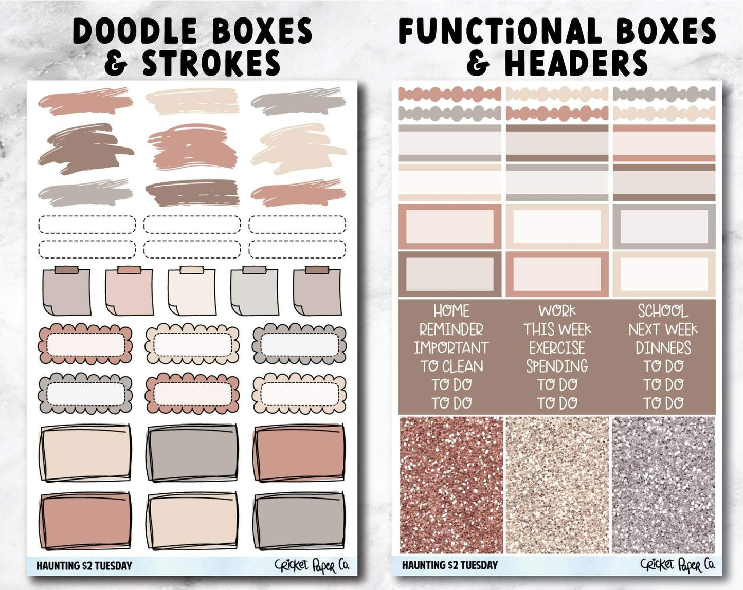 HAUNTING Planner Stickers - Full Kit-Cricket Paper Co.