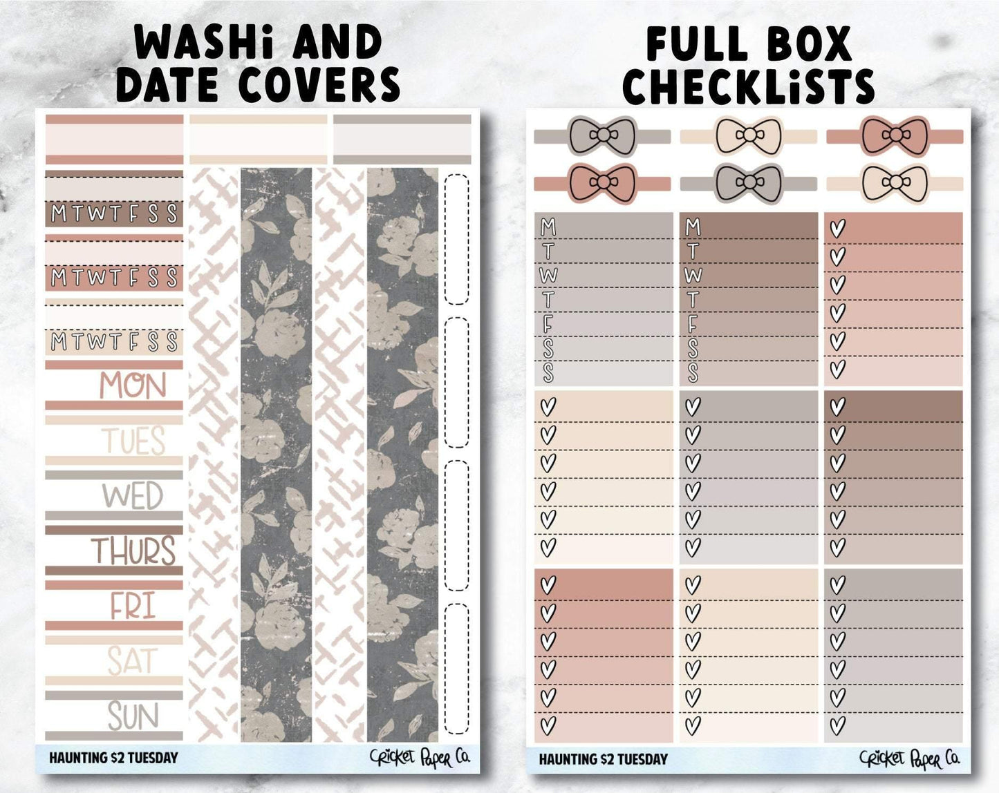 HAUNTING Planner Stickers - Full Kit-Cricket Paper Co.