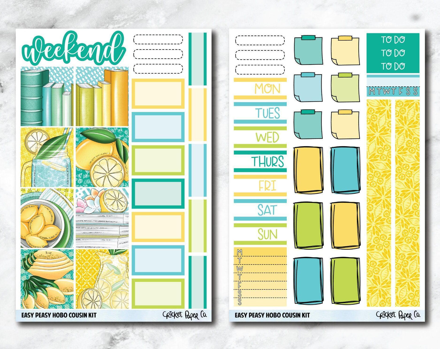HOBONICHI COUSIN Planner Stickers Mini Kit - Easy Peasy-Cricket Paper Co.