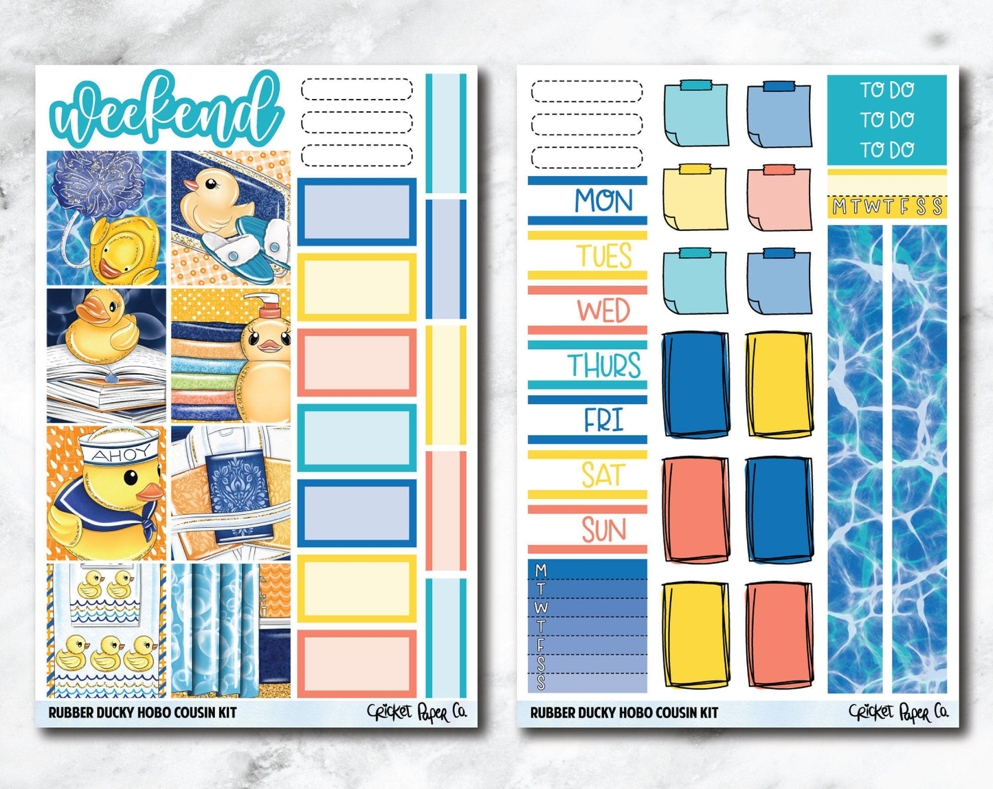 HOBONICHI COUSIN Planner Stickers Mini Kit - Rubber Ducky-Cricket Paper Co.