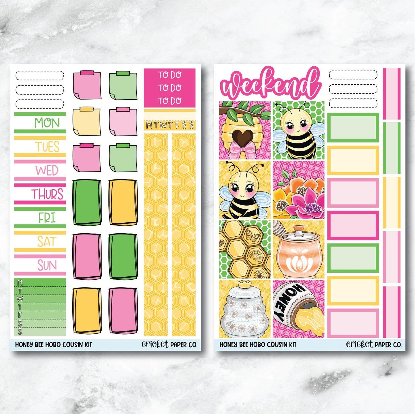 Honey Bee HOBONICHI COUSIN Planner Stickers Mini Kit-Cricket Paper Co.