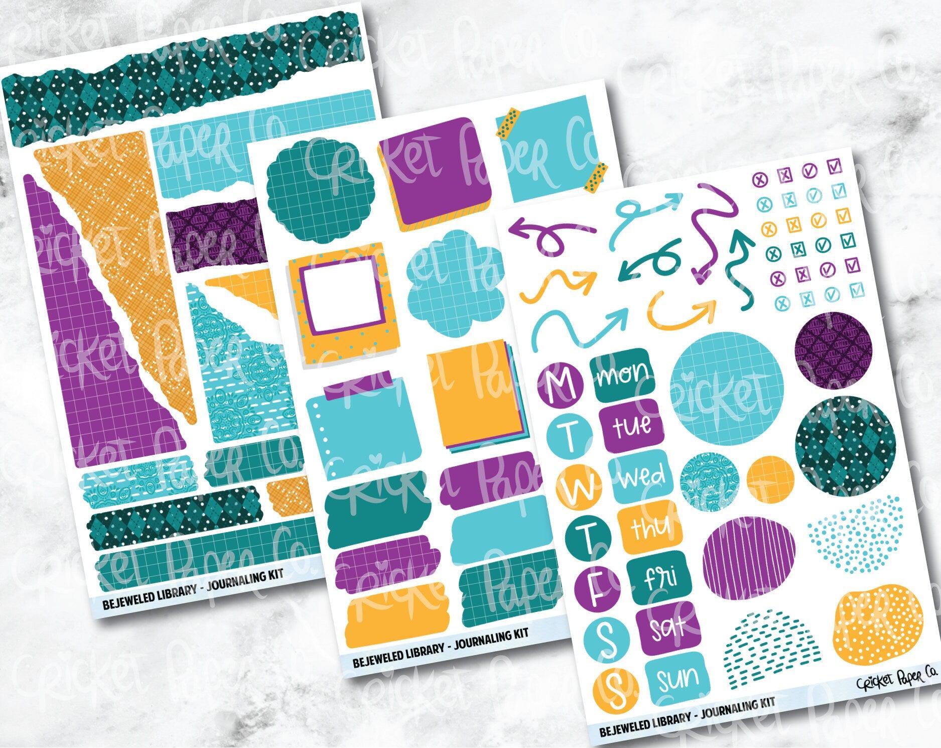 JOURNALING KIT Stickers for Planners, Journals and Notebooks - Bejeweled  Library