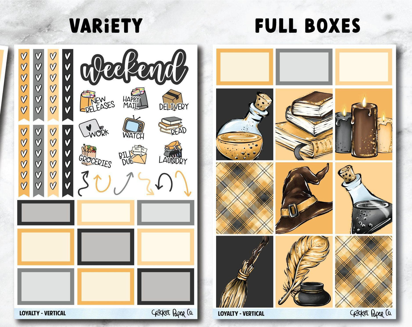 LOYALTY Planner Stickers - Full Kit-Cricket Paper Co.