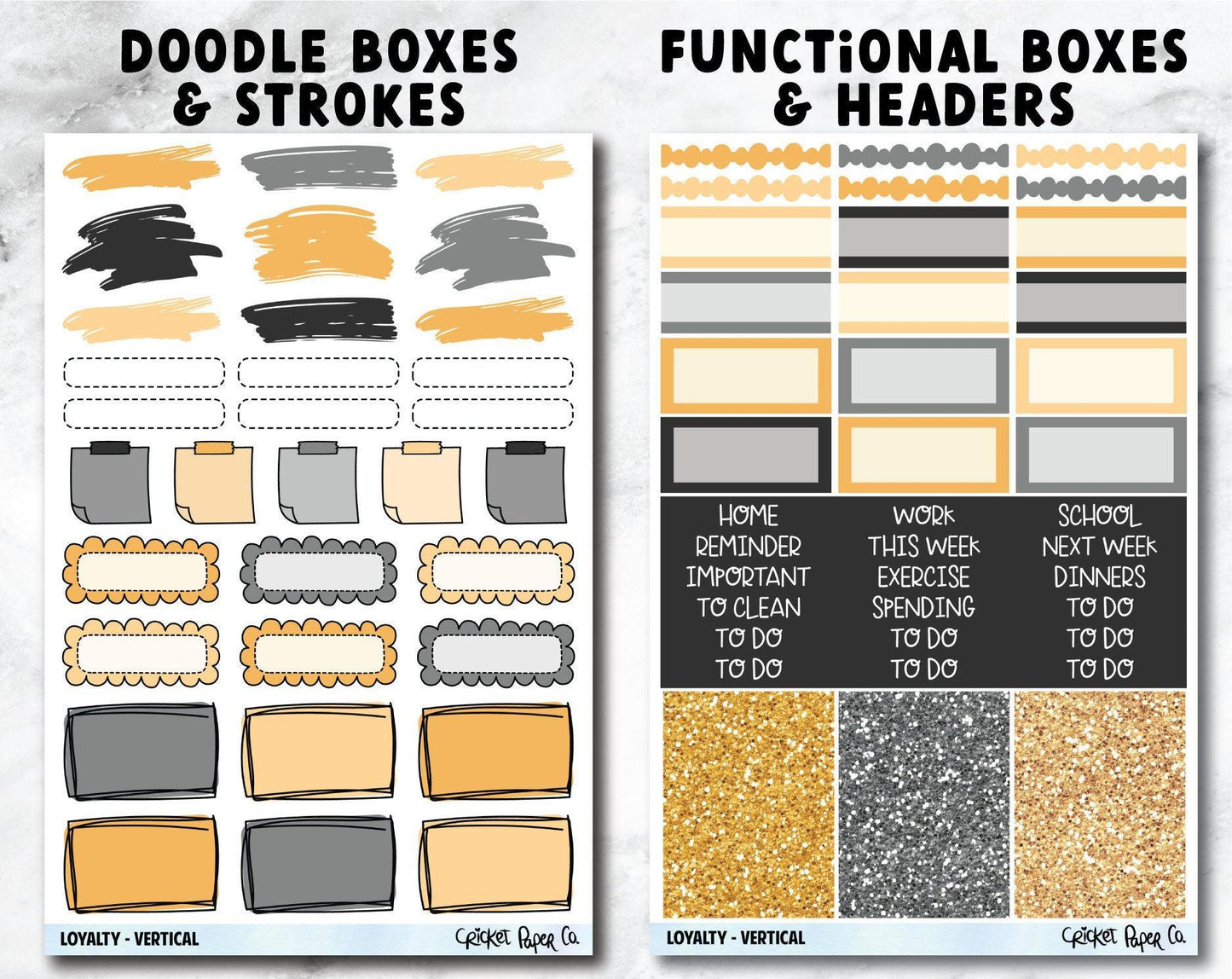 LOYALTY Planner Stickers - Full Kit-Cricket Paper Co.
