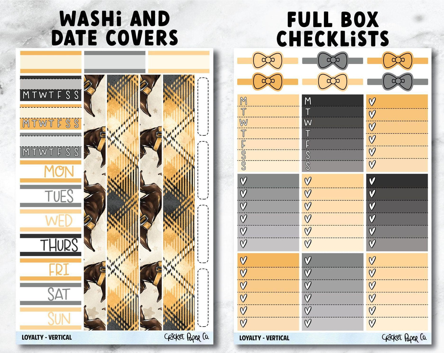 LOYALTY Planner Stickers - Full Kit-Cricket Paper Co.