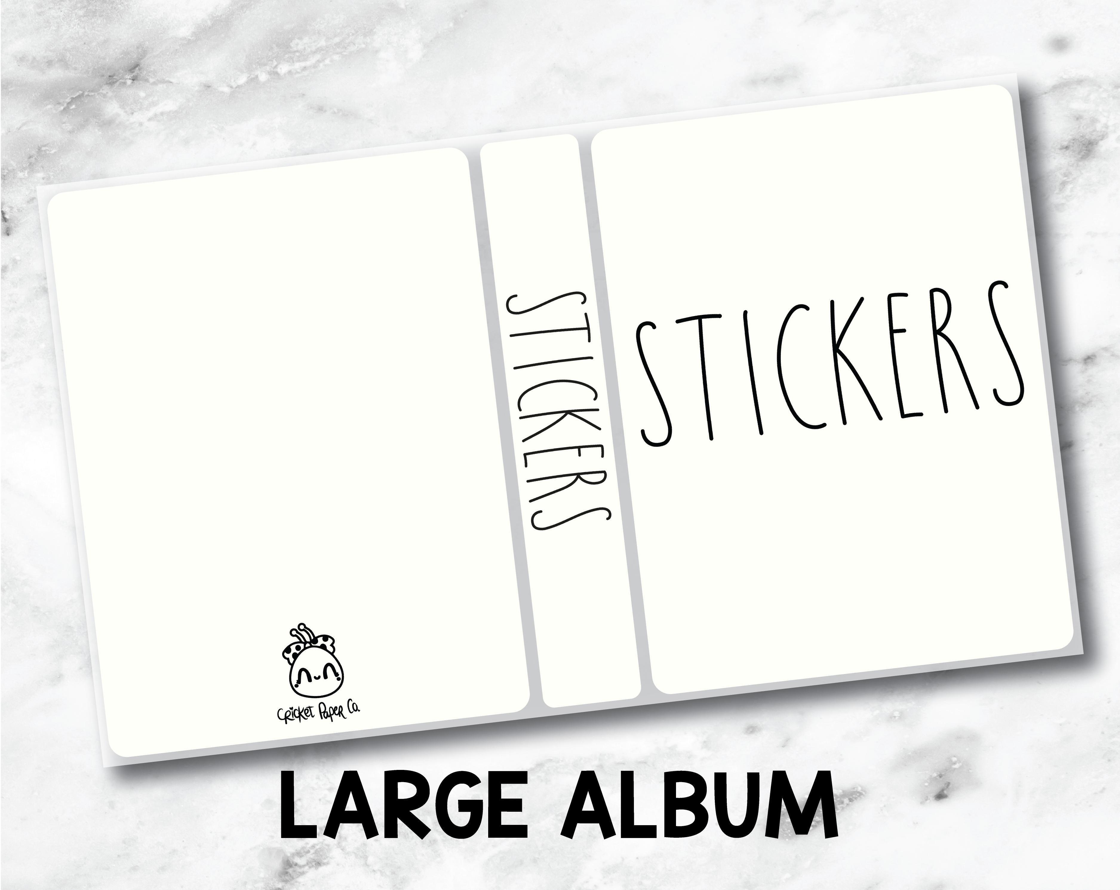 Large Sticker Storage Album - Stickers