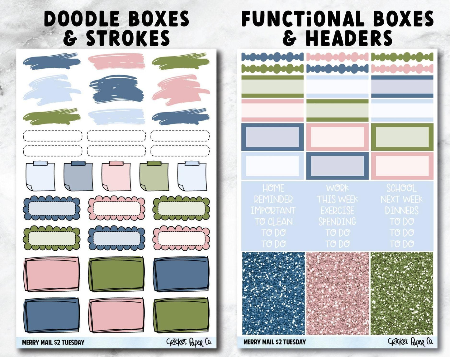 MERRY MAIL Planner Stickers - Full Kit-Cricket Paper Co.