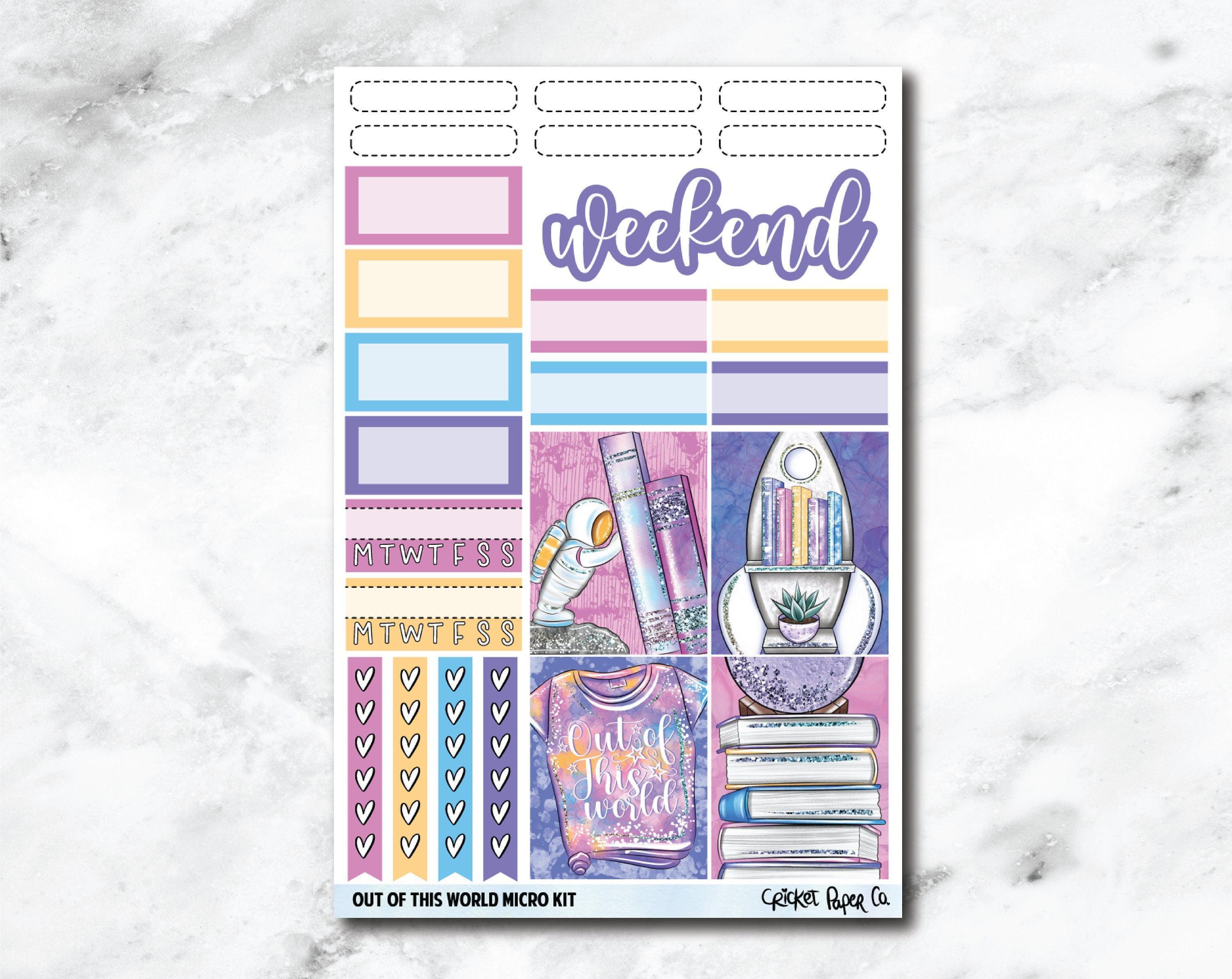 MICRO KIT Planner Stickers - Out of This World – Cricket Paper Co.