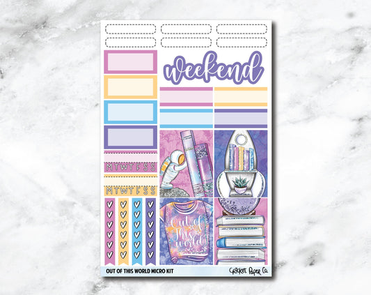 MICRO KIT Planner Stickers - Out of This World-Cricket Paper Co.