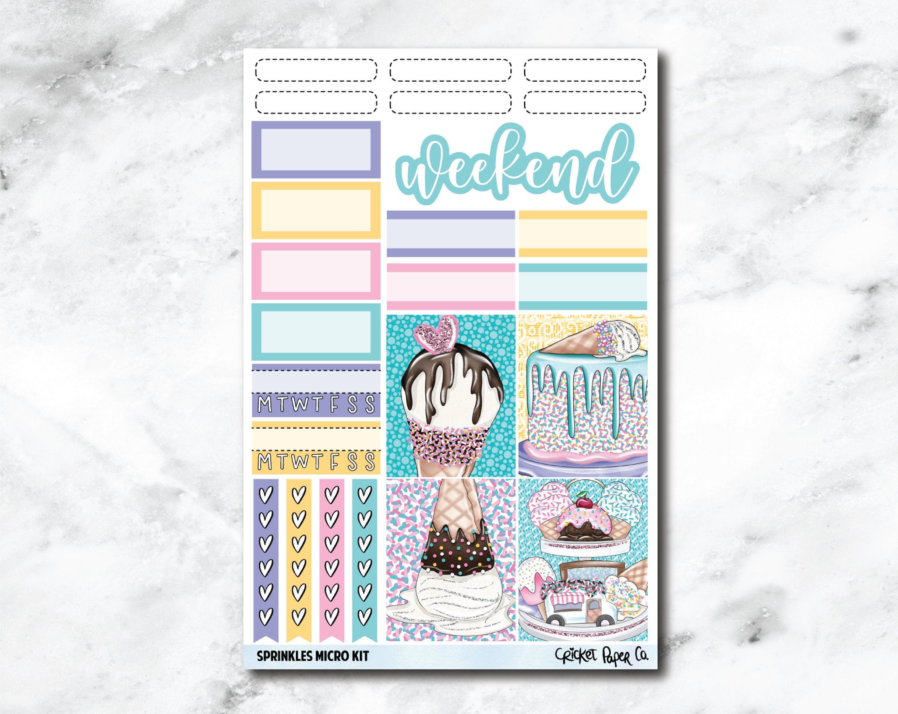 MICRO KIT Planner Stickers - Sprinkles – Cricket Paper Co.