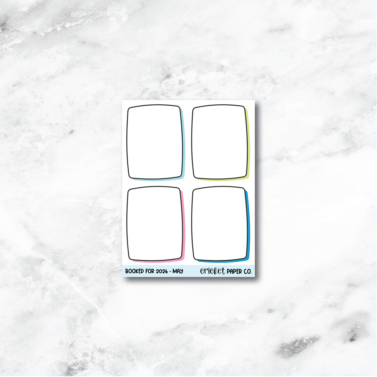 Book and Reading Journal Stickers - May