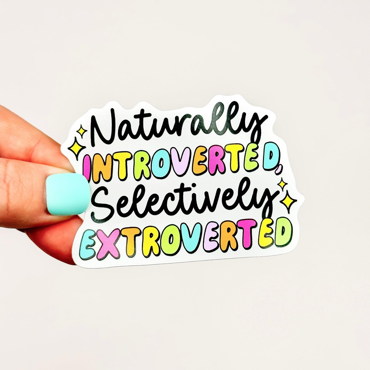 Naturally Introverted - Decorative Vinyl Sticker-Cricket Paper Co.