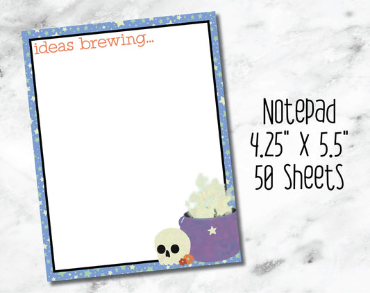 Notepad - Ideas Brewing-Cricket Paper Co.