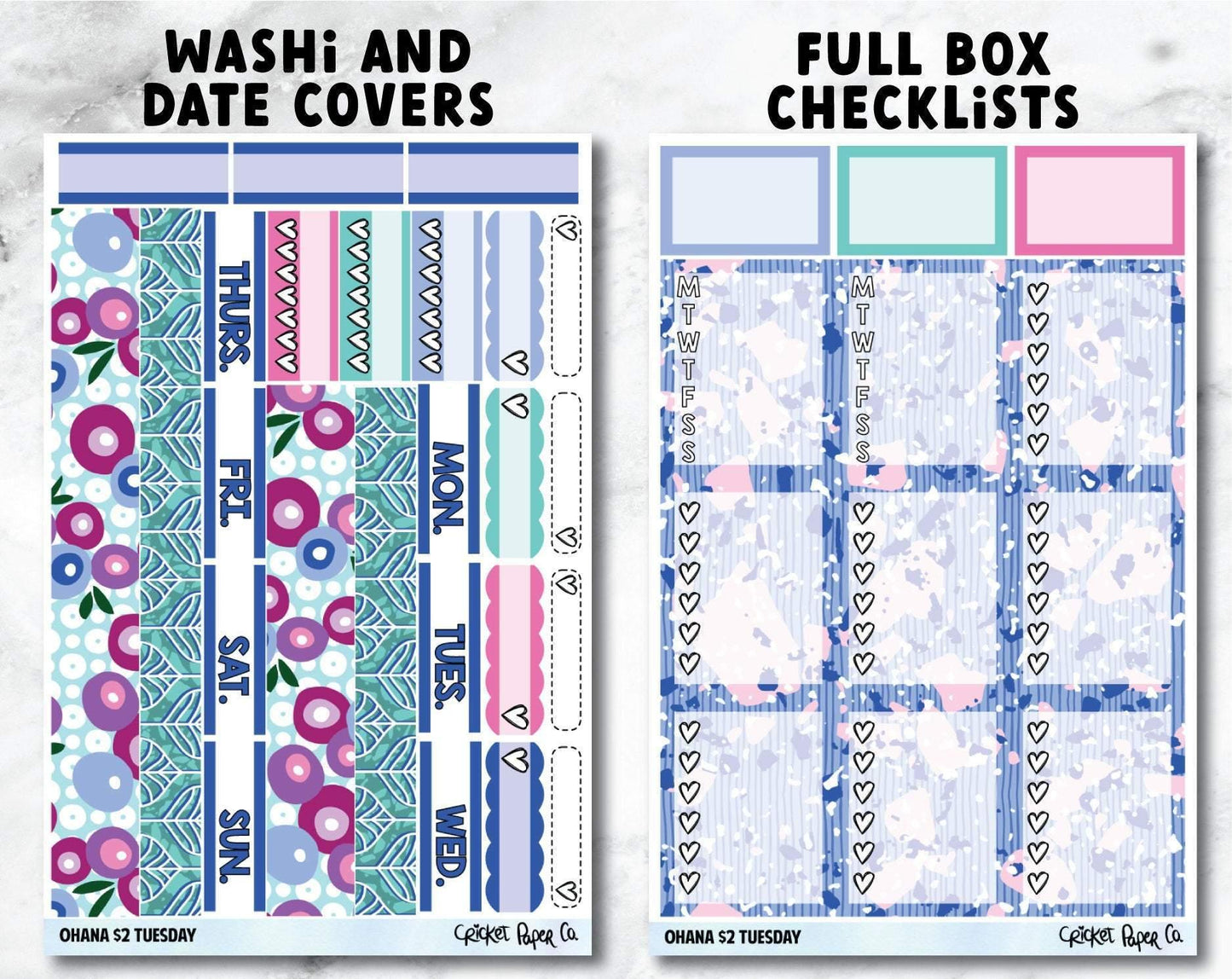 OHANA Planner Stickers - Full Kit-Cricket Paper Co.