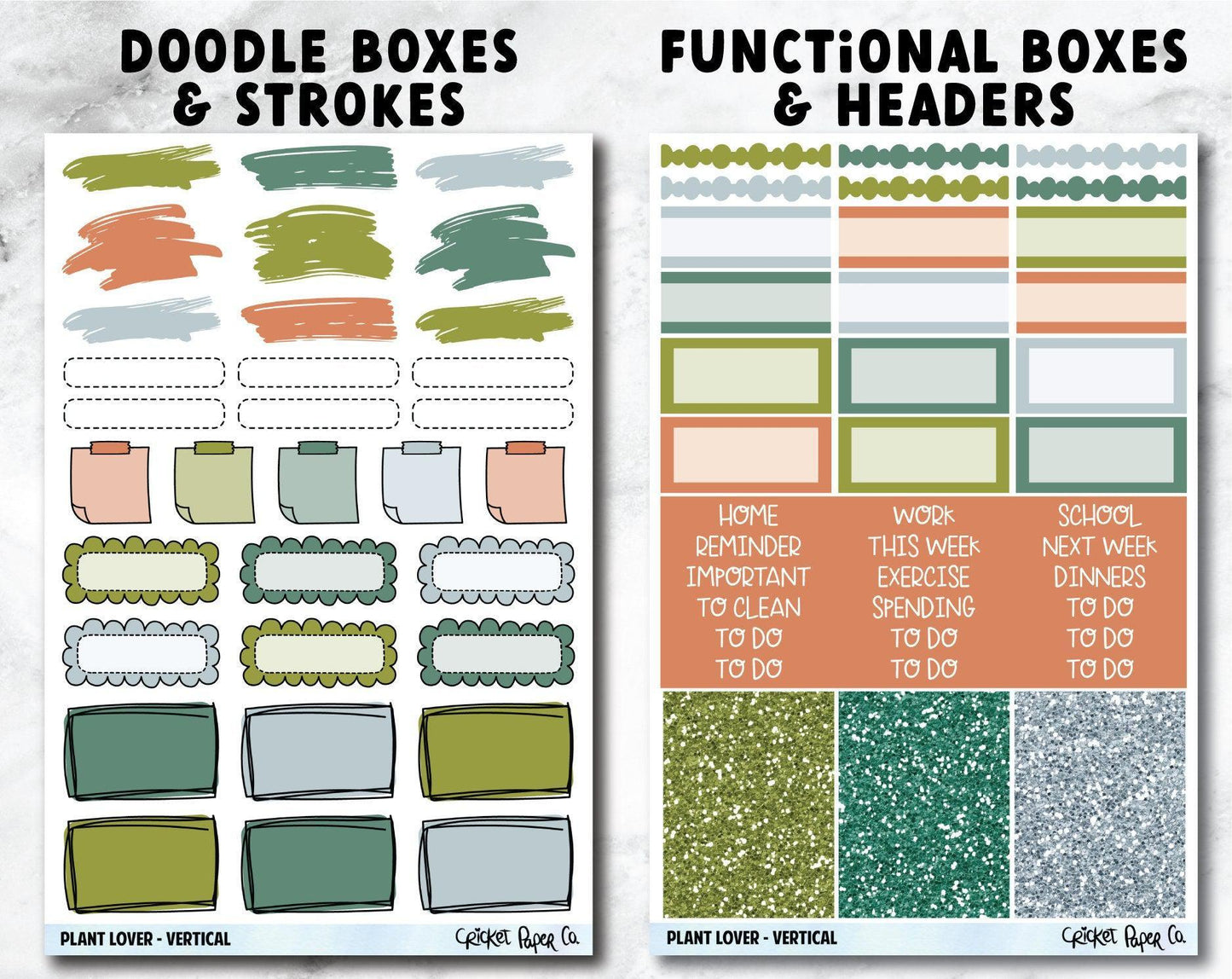 PLANT LOVER Planner Stickers - Full Kit-Cricket Paper Co.