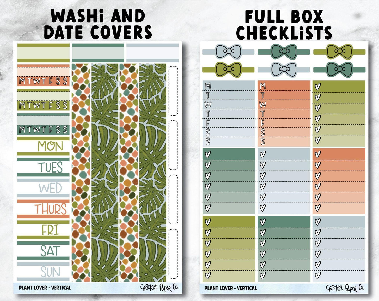 PLANT LOVER Planner Stickers - Full Kit-Cricket Paper Co.