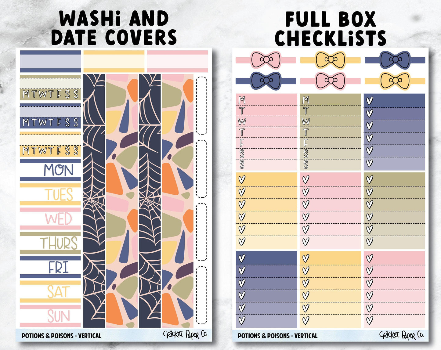 POTIONS & POISONS Planner Stickers - Full Kit-Cricket Paper Co.