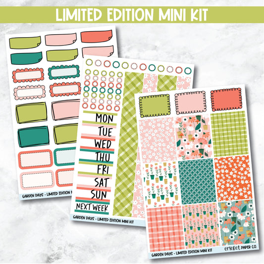 Planner Stickers Limited Edition Mini Kit - Garden Days-Cricket Paper Co.