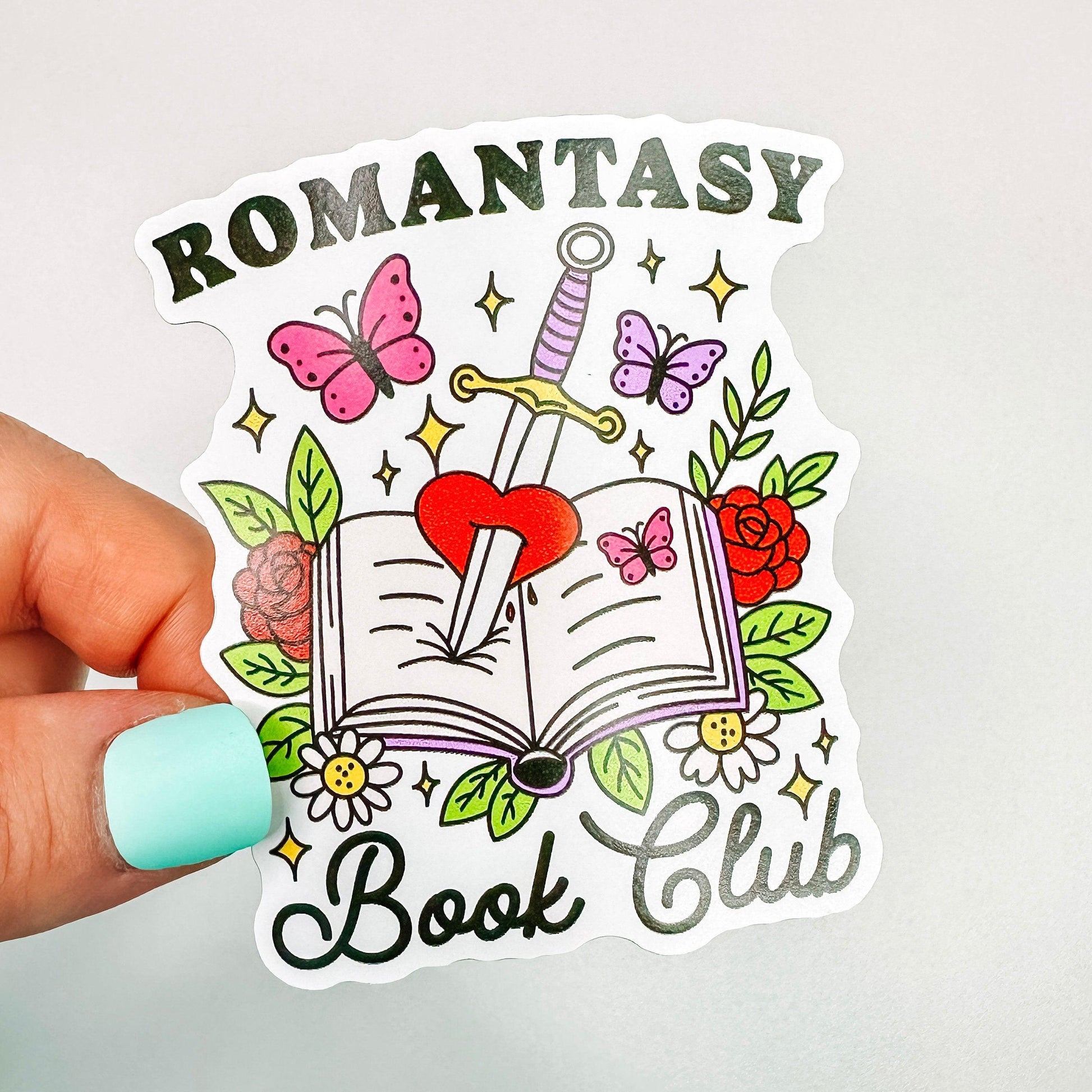 Romantasy Book Club - Bookish Vinyl Sticker-Cricket Paper Co.