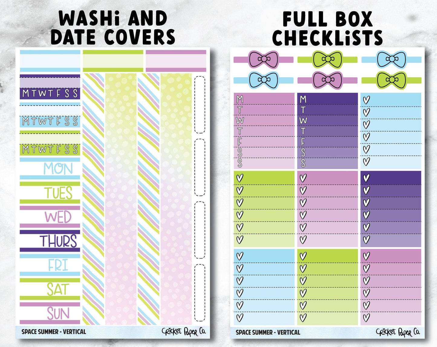 SPACE SUMMER Planner Stickers - Full Kit-Cricket Paper Co.