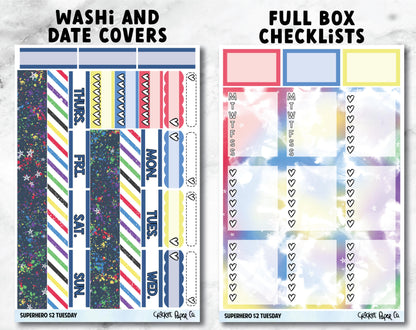 SUPERHERO Planner Stickers - Full Kit-Cricket Paper Co.