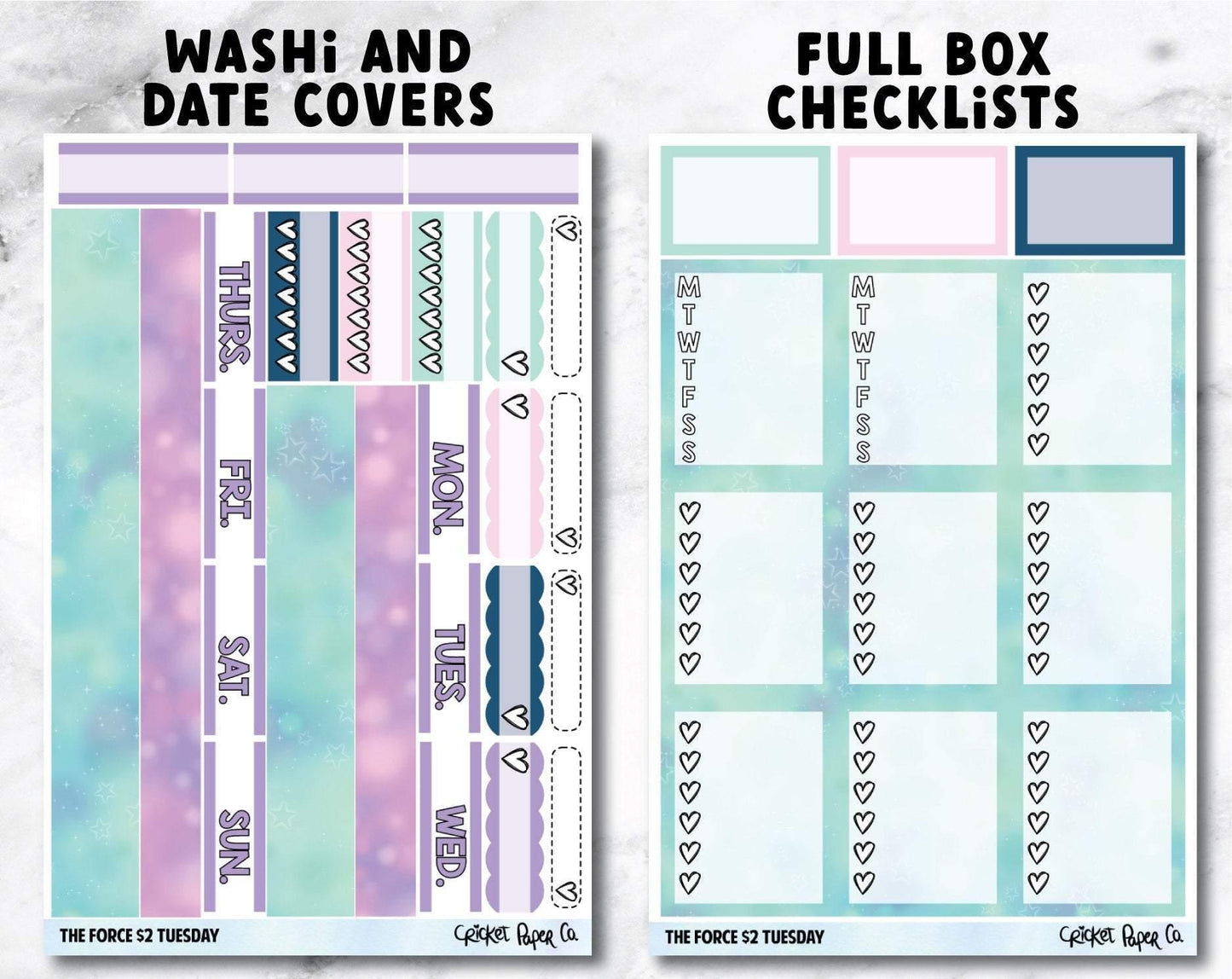 THE FORCE Planner Stickers - Full Kit-Cricket Paper Co.