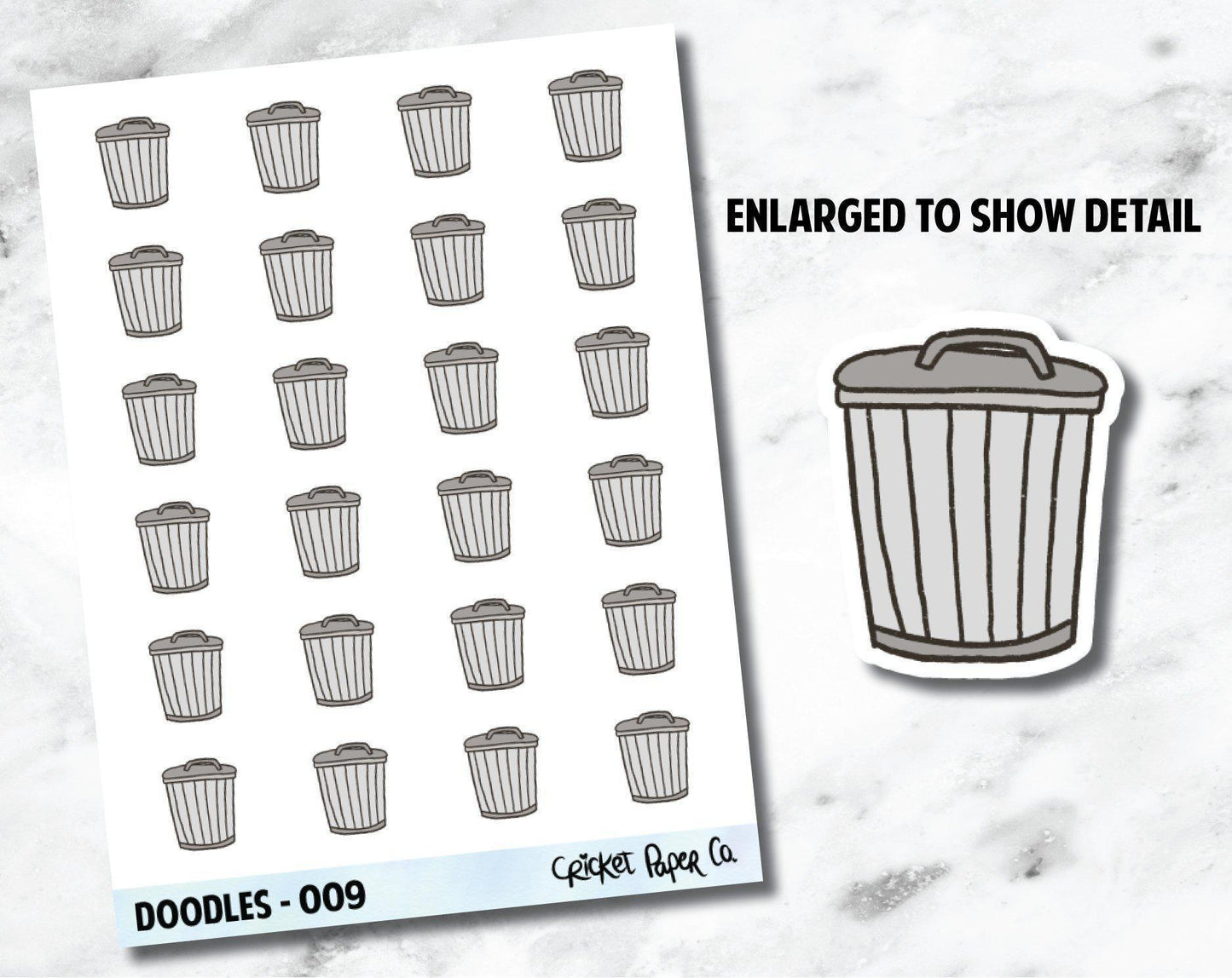 Trash, Garbage, Chores Hand Drawn Doodles - 009-Cricket Paper Co.