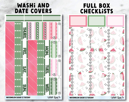 WATERMELON SUGAR Planner Stickers - Full Kit-Cricket Paper Co.