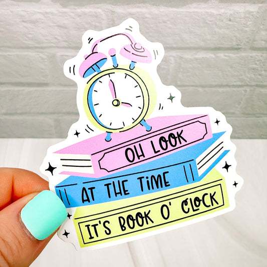 It's Book O'Clock  - Bookish Vinyl Sticker