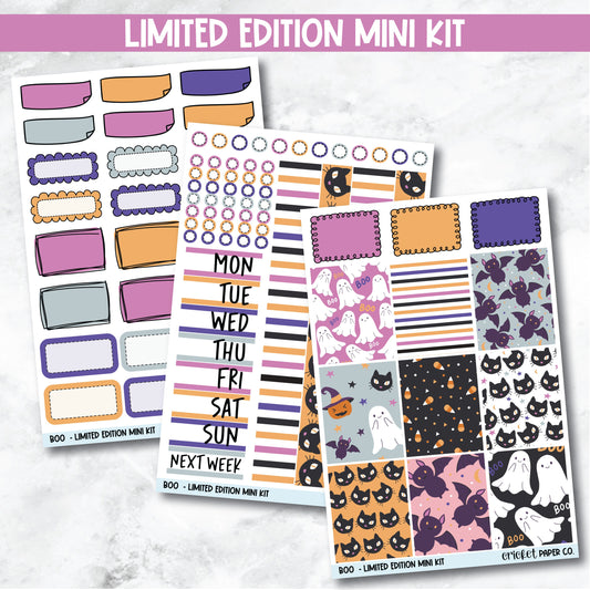 Planner Stickers Standard Mini Kit  - Boo