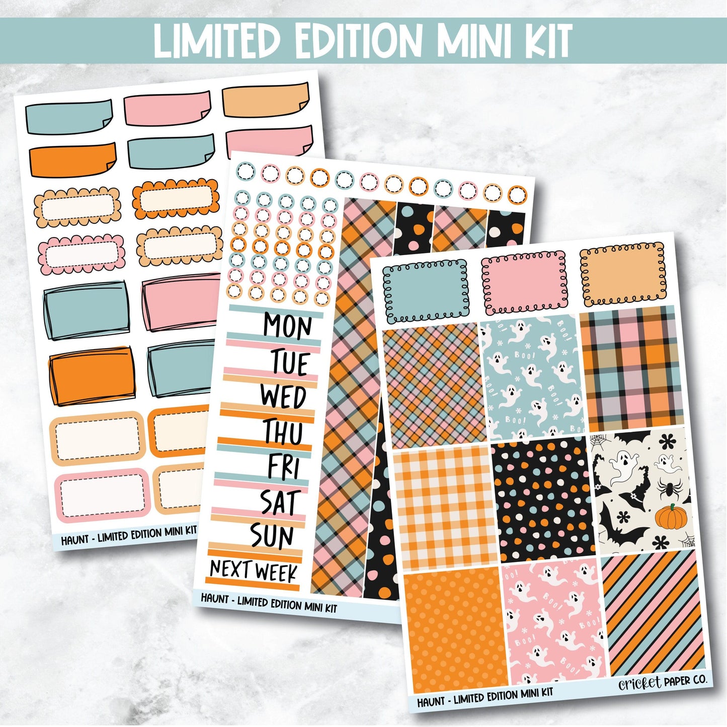 Planner Stickers Standard Mini Kit - Haunt